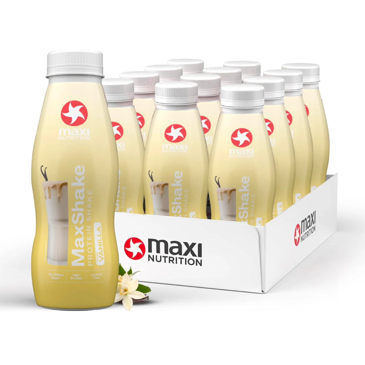 MaxiNutrition MaxShake Protein-Drink Schokolade 12x330ml laktosefrei
