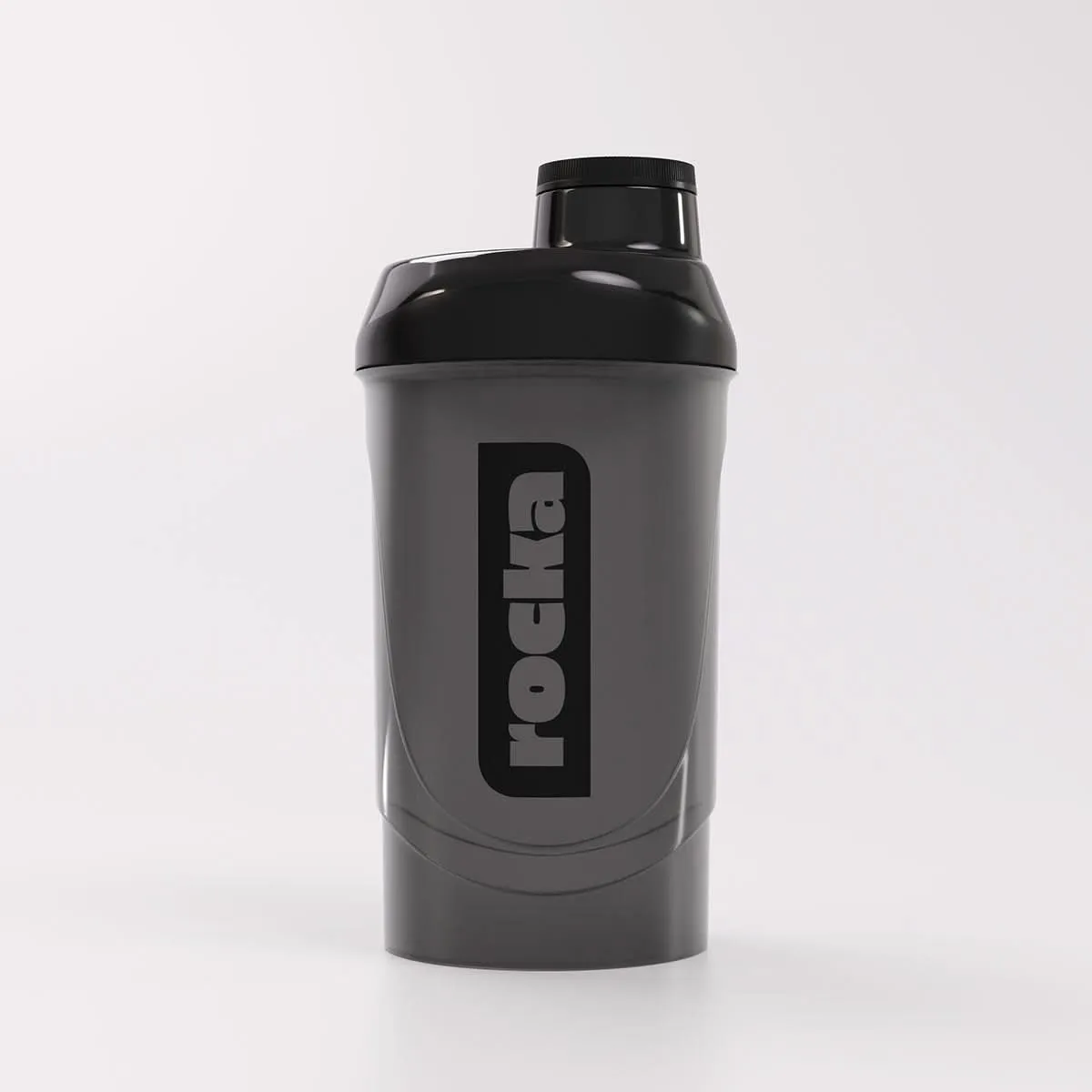 Rocka Nutrition Shaker Protein Shaker Black 600 ml auslaufsicher