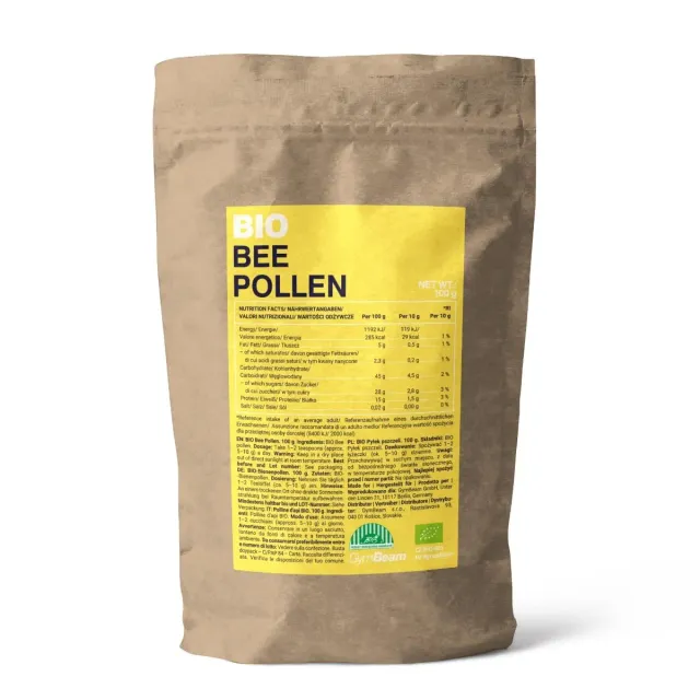 GymBeam BIO Bienenpollen Körner 100g Protein