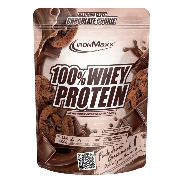 IronMaxx 100% Whey Proteinpulver Chocolate Cookie 500g