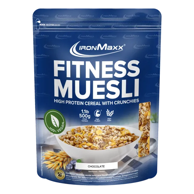 IronMaxx Fitness Müsli Chocolate Müsli 500g proteinreich