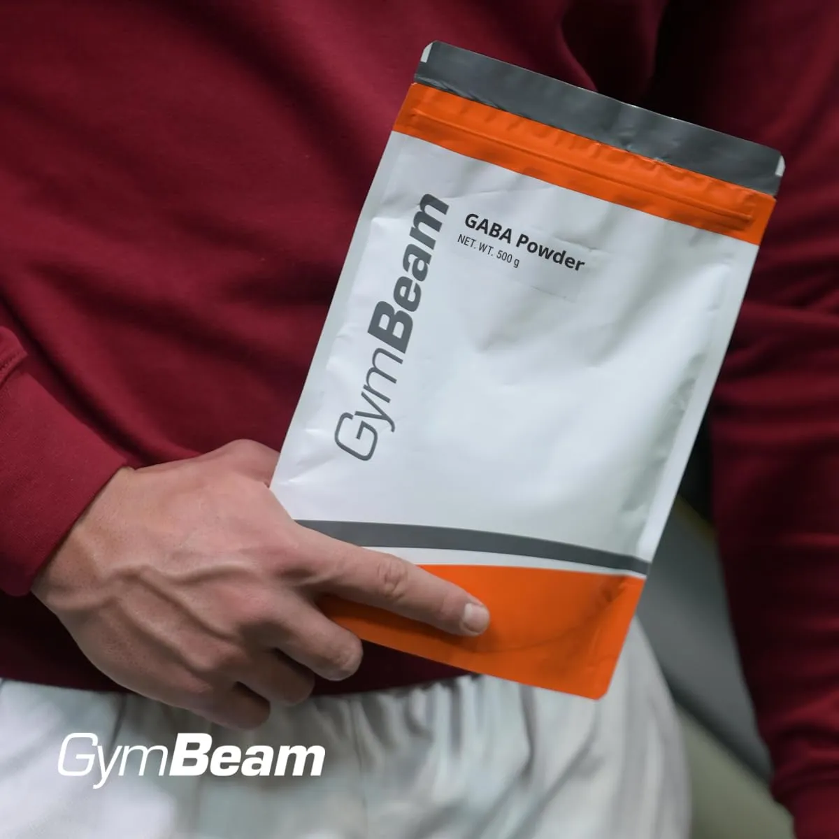 GymBeam GABA Pulver 500 g für Schlaf & Entspannung