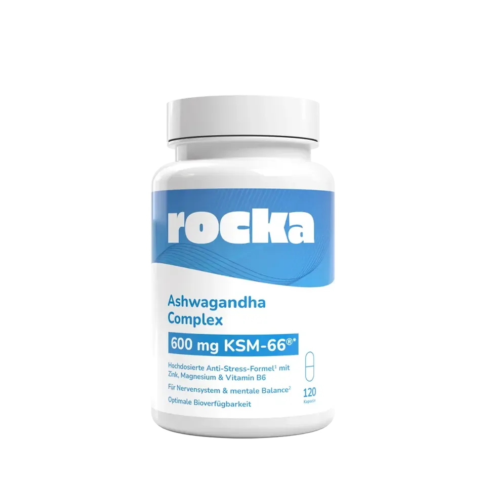 Rocka Nutrition Ashwagandha Complex Kapseln 120 Stück vegan