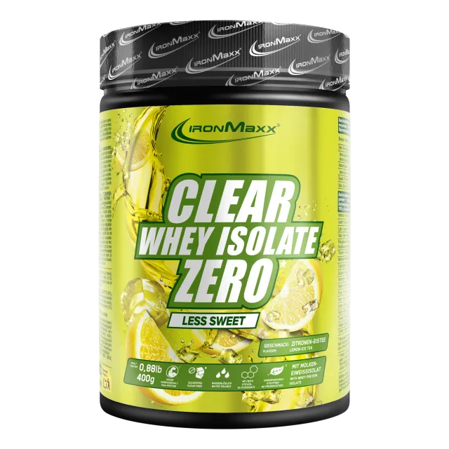 IronMaxx Clear Whey Isolate ZERO Pulver 400g Less Sweet Lemon