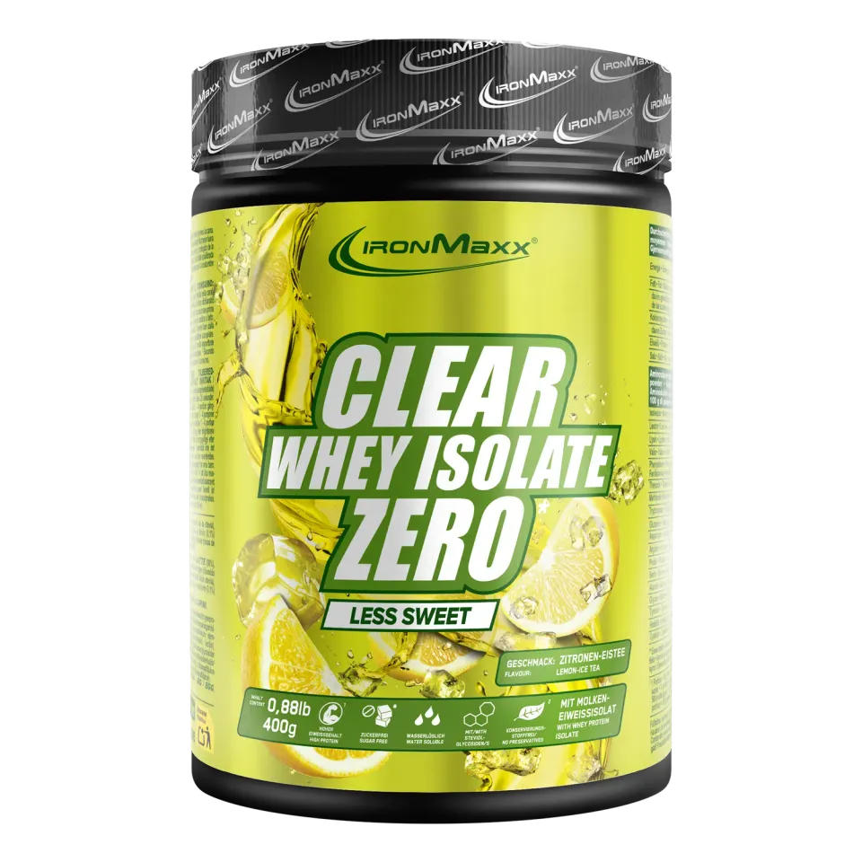 IronMaxx Clear Whey Isolate ZERO Pulver 400g Less Sweet Lemon