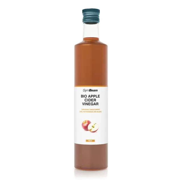 GymBeam Bio-Apfelessig Essig 500ml ungefiltert fruchtig