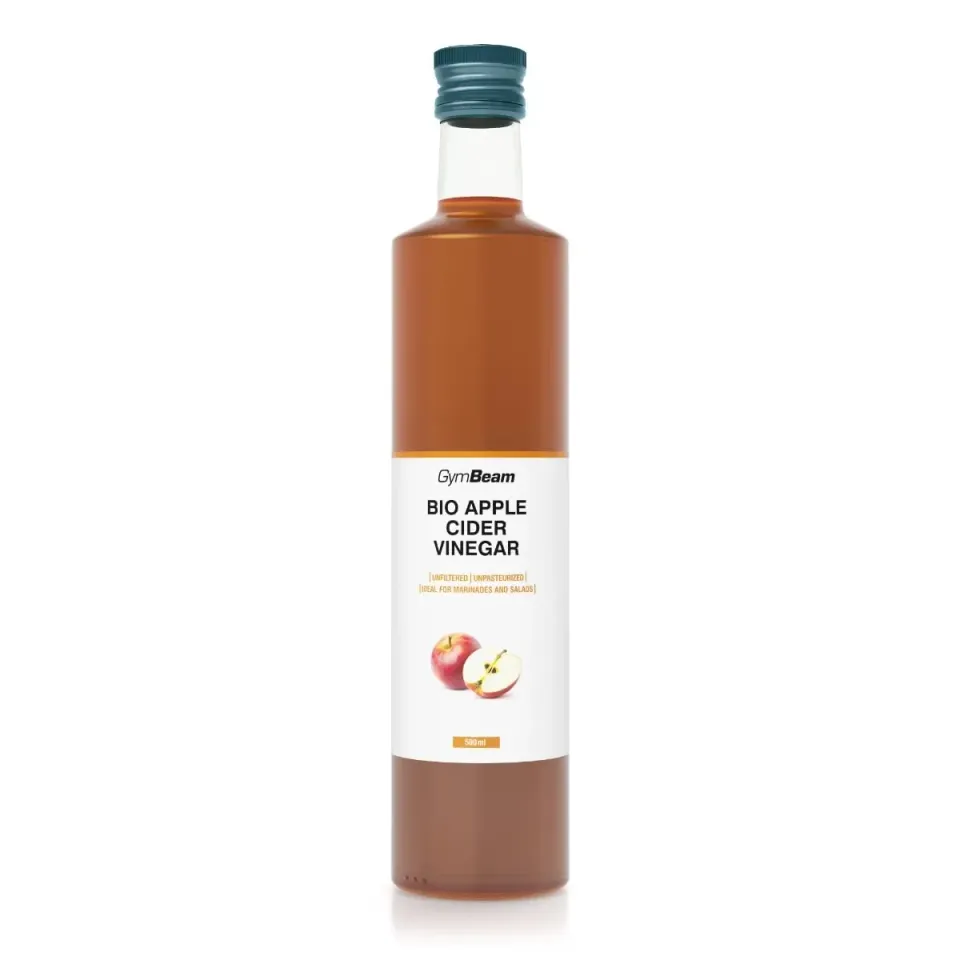 GymBeam Bio-Apfelessig Essig 500ml ungefiltert fruchtig