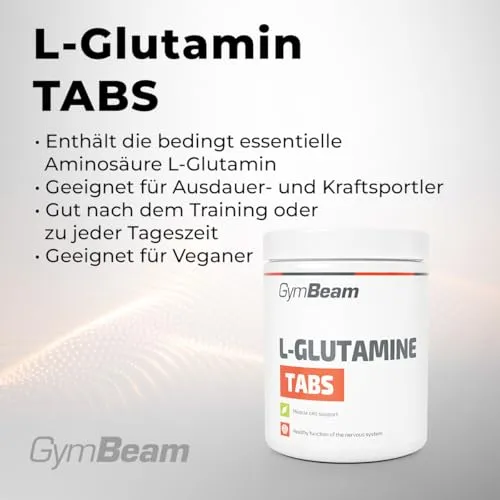 GymBeam L-Glutamin Kapseln 300 Tabs vegan Regeneration