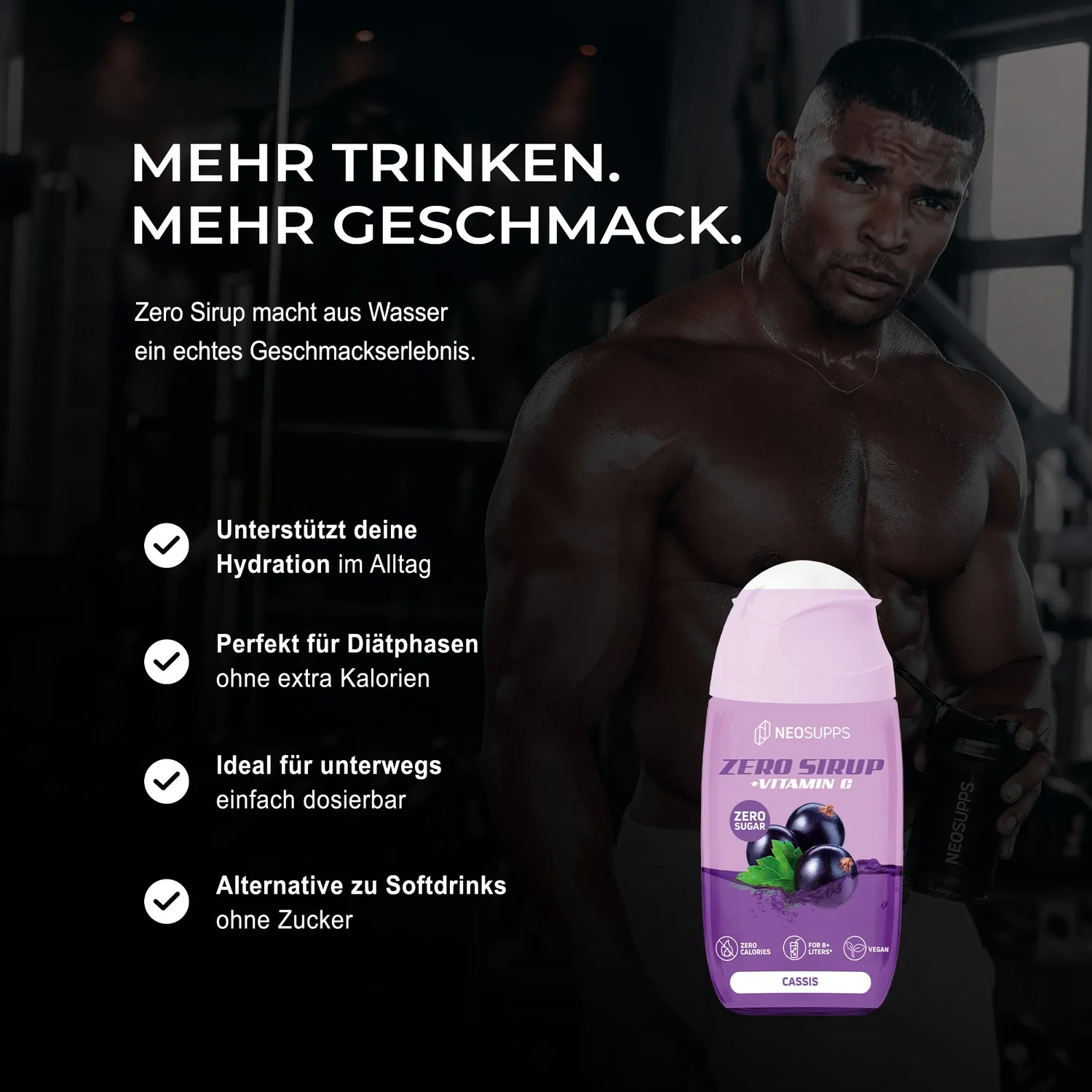 Neosupps Zero Sirup Cassis 65ml kalorienfrei