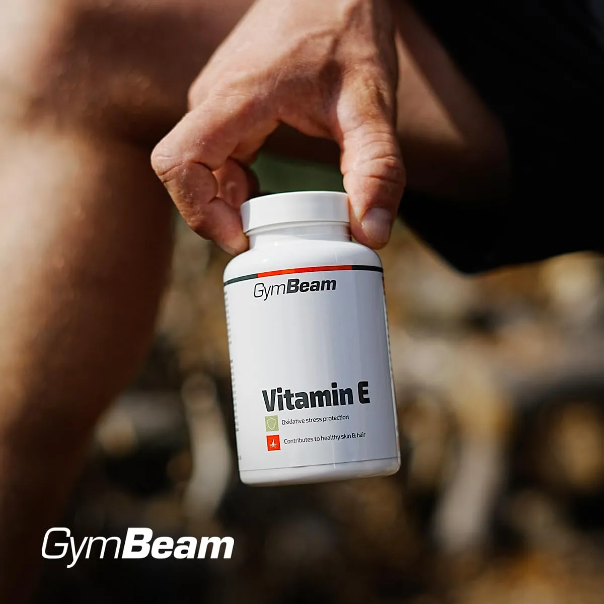 GymBeam Vitamin E Kapseln hochdosiert 60 Stk Zellschutz