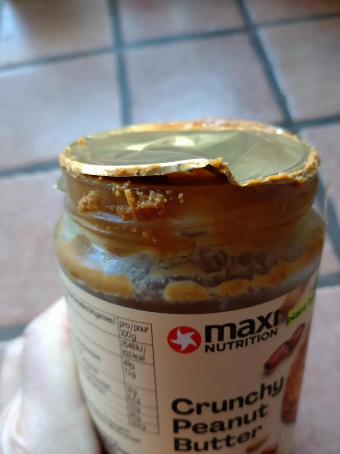 MaxiNutrition Crunchy Peanut Butter Erdnussbutter 350g 28% Protein