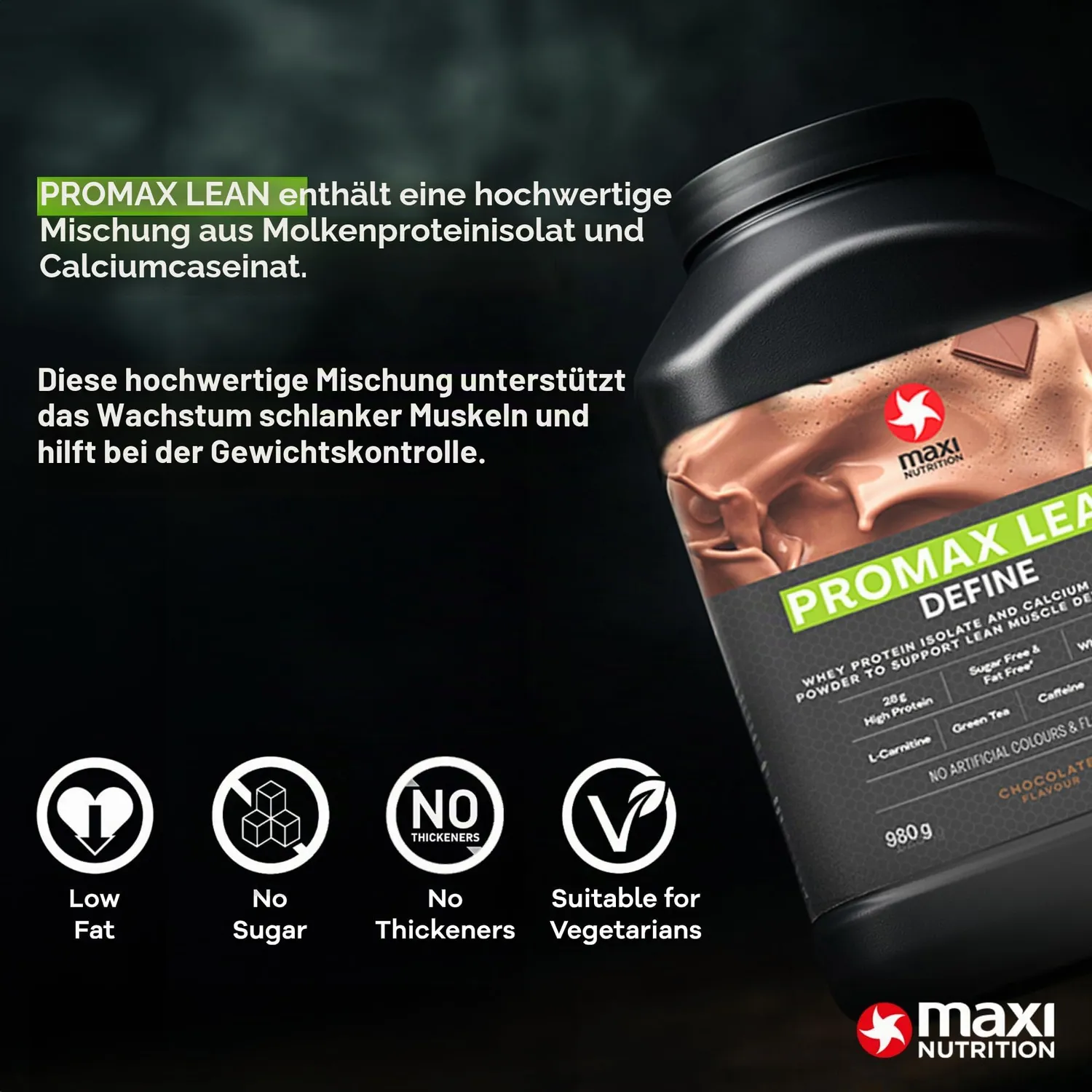 MaxiNutrition Promax Lean Schoko Proteinpulver für Diät