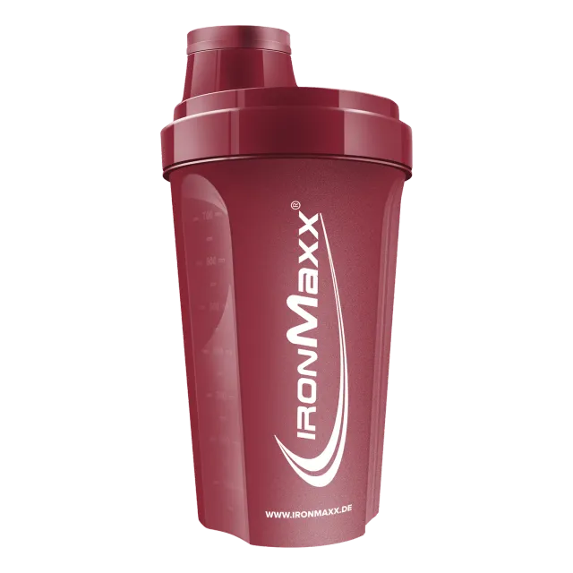 IronMaxx Shaker 700ml Cozy Red Eiweißshaker mit Sieb