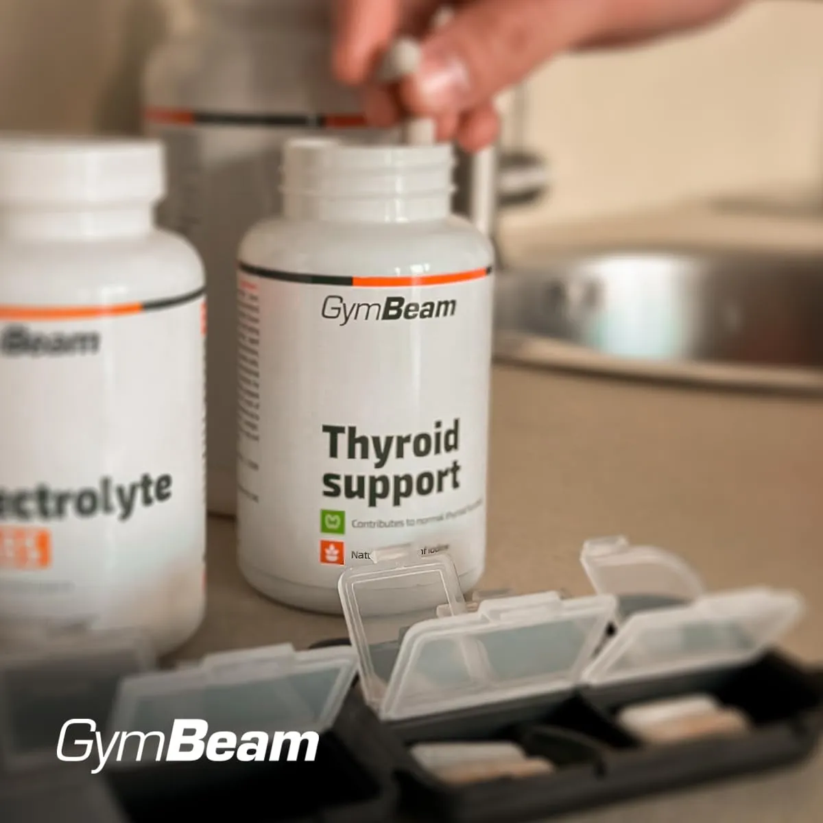 GymBeam Thyroid Support Kapseln 90 Kapseln mit Jod
