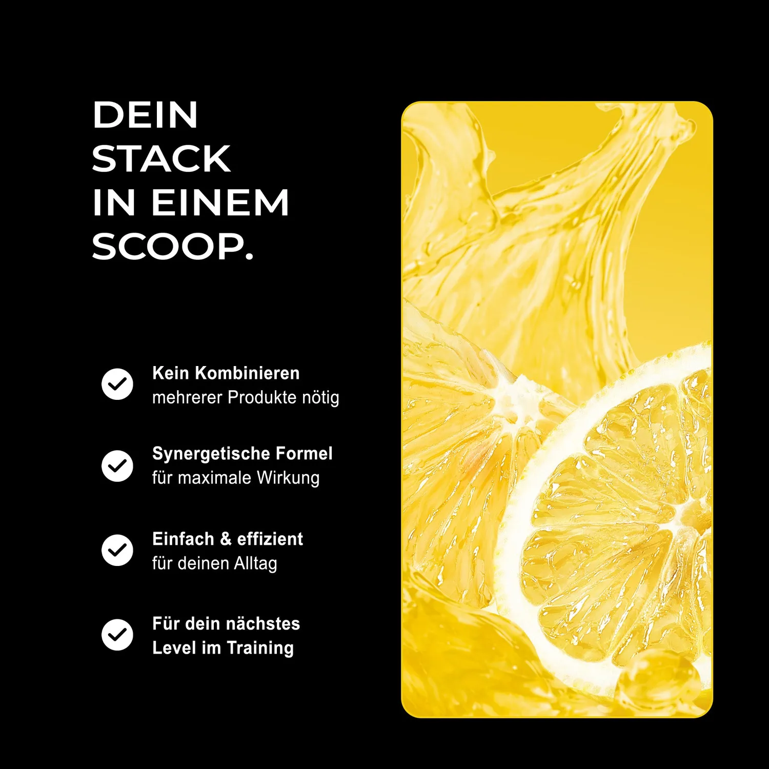 Neosupps Prime Stack Creatin Pulver Lemon Candy 450g vegan