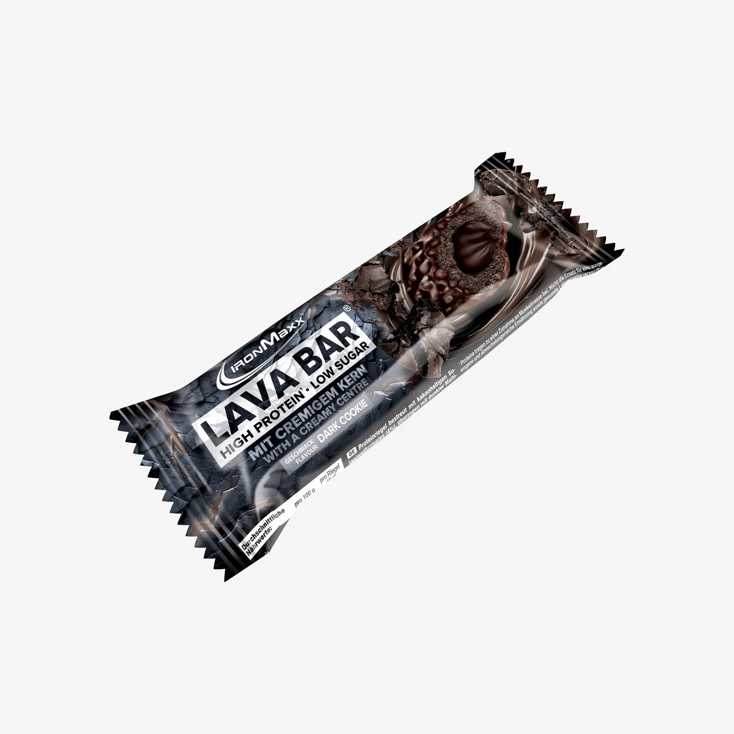 IronMaxx Lava Bar Proteinriegel Dark Cookie 40g Low Sugar