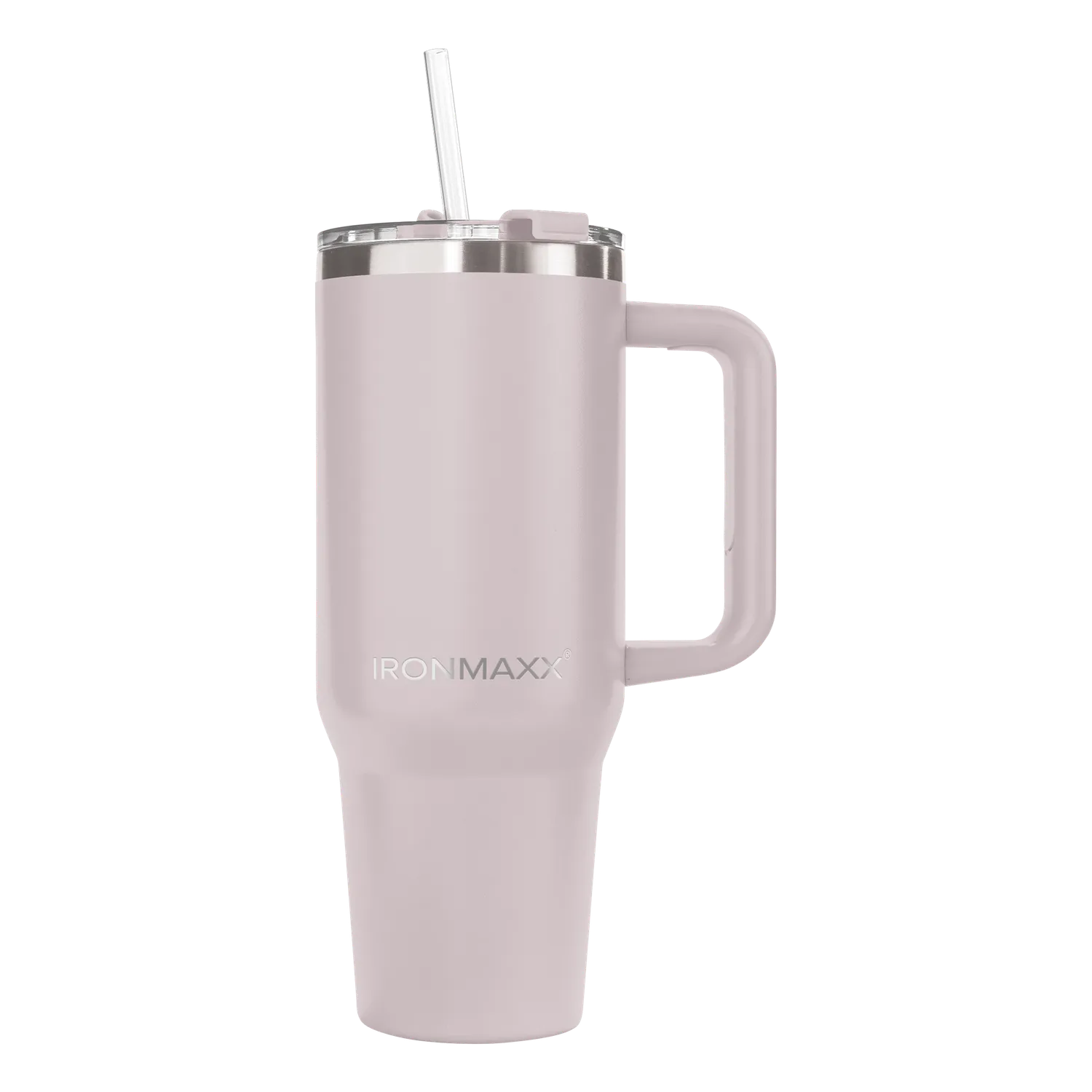IronMaxx Cup V3.0 Trinkbecher 1200ml Rose mit Griff
