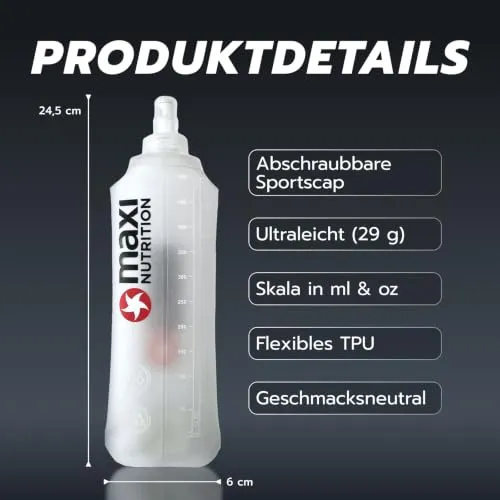 MaxiNutrition Soft Flask 500 ml faltbare Trinkflasche