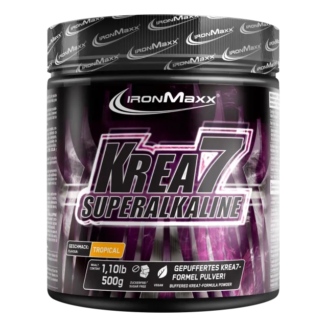 IronMaxx Krea7 Superalkaline Powder 500g Tropical vegan