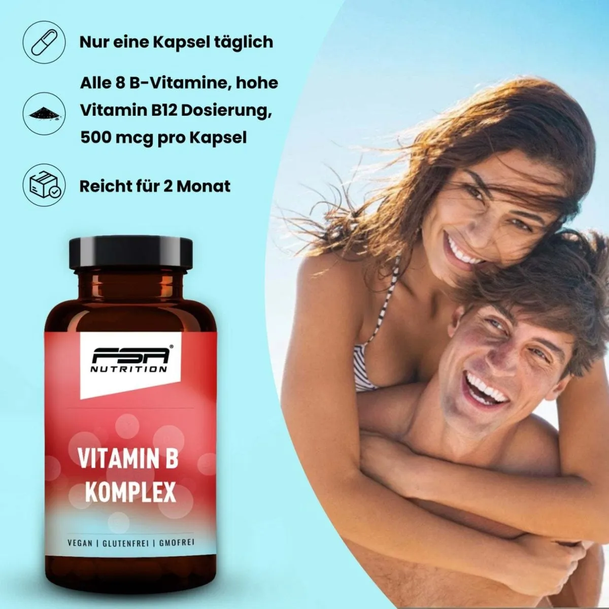 FSA Nutrition Vitamin B Komplex Kapseln 8 Vitamine