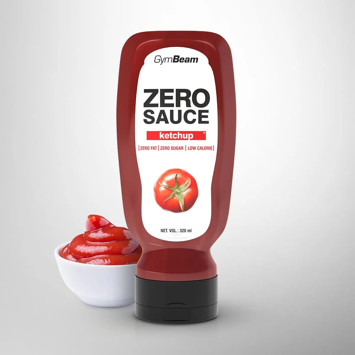 GymBeam ZERO Sauce Ketchup 320 ml vegan kalorienarm