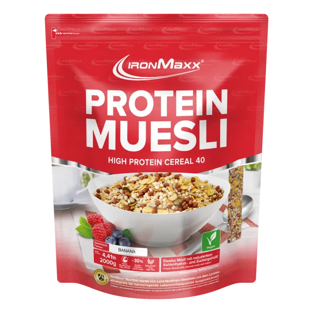 IronMaxx Protein Müsli 2000 g Banane vegan