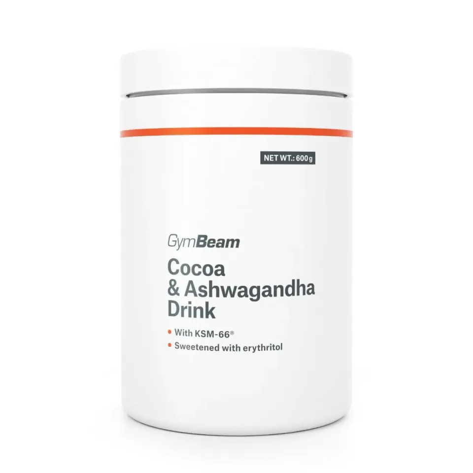 GymBeam Kakao & Ashwagandha Pulver 600 g zuckerfrei