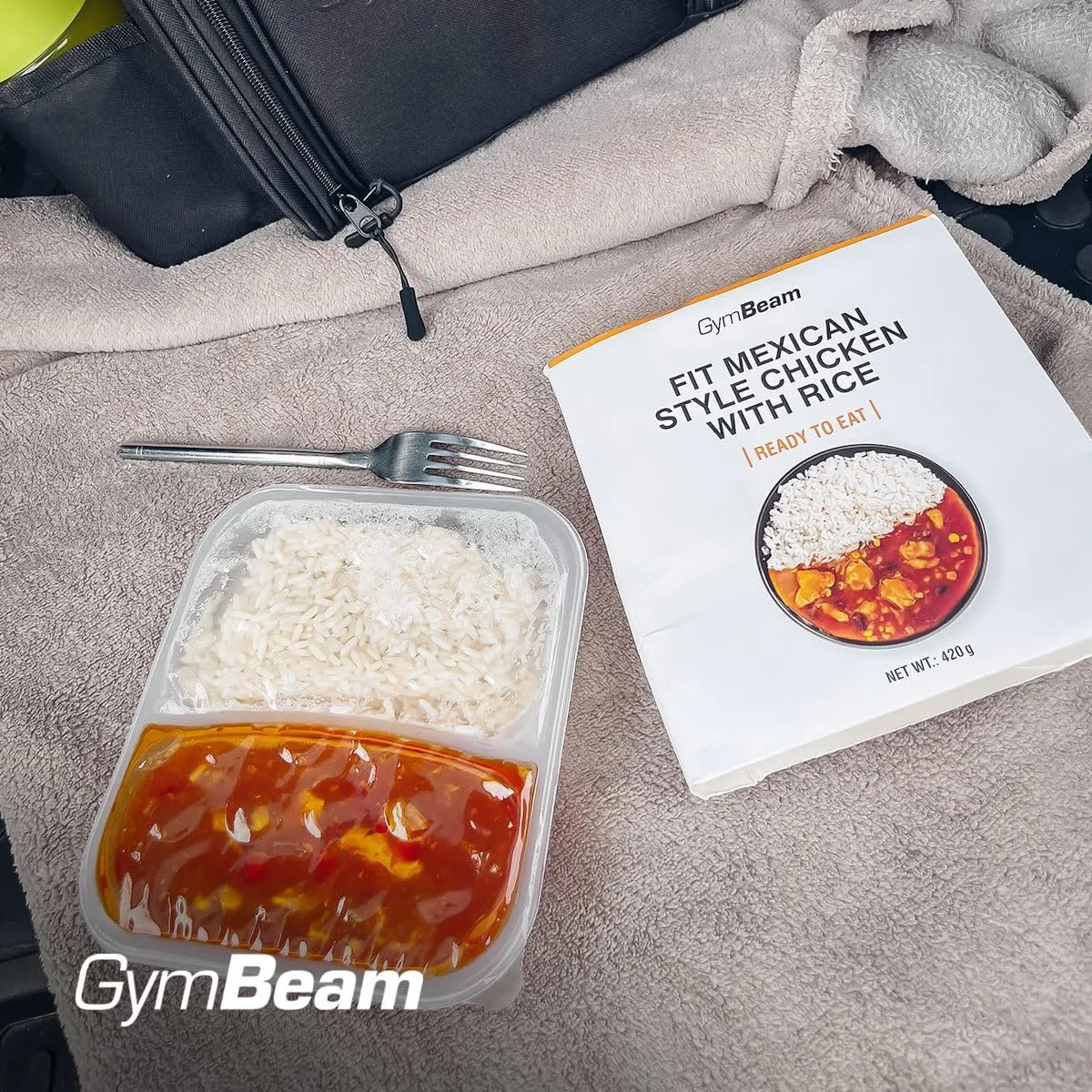 GymBeam Hähnchen Reis Fertiggericht 420 g mexikanisch