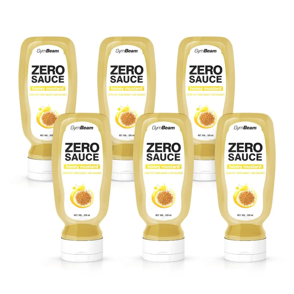 GymBeam Zero Sauce Honig-Senf Sauce 320 ml zuckerfrei