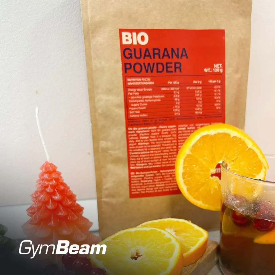 GymBeam Guarana-Pulver Bio 100 g natürliches Koffein