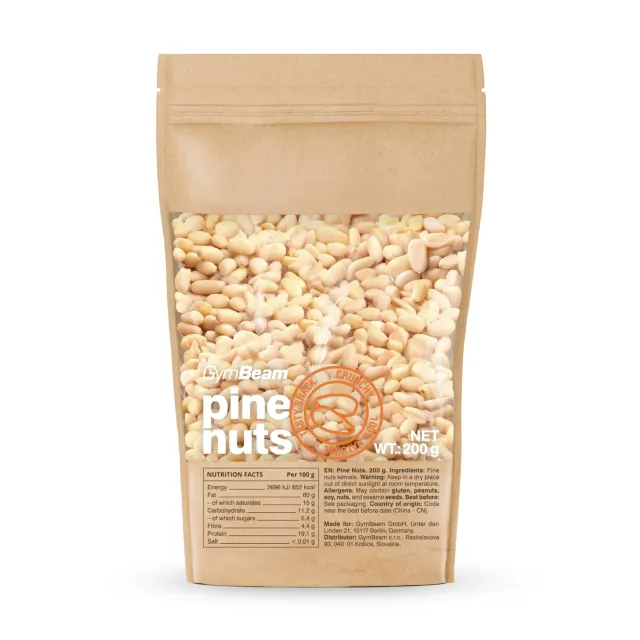 GymBeam Pinienkerne Snack 200 g ballaststoffreich