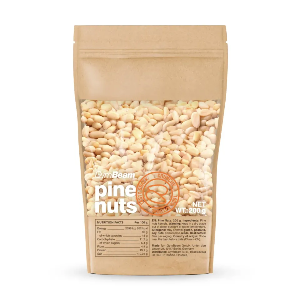 GymBeam Pinienkerne Snack 200 g ballaststoffreich