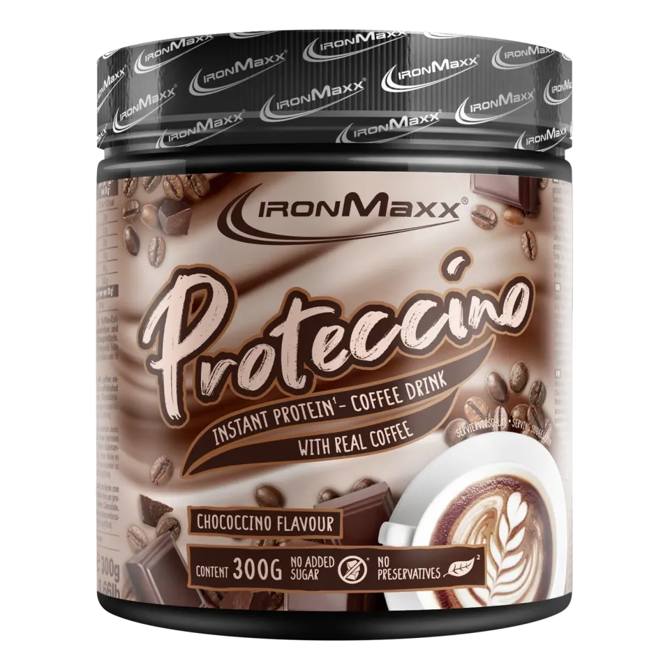 IronMaxx Proteccino Chococcino Protein Pulver 300g mit Kaffee