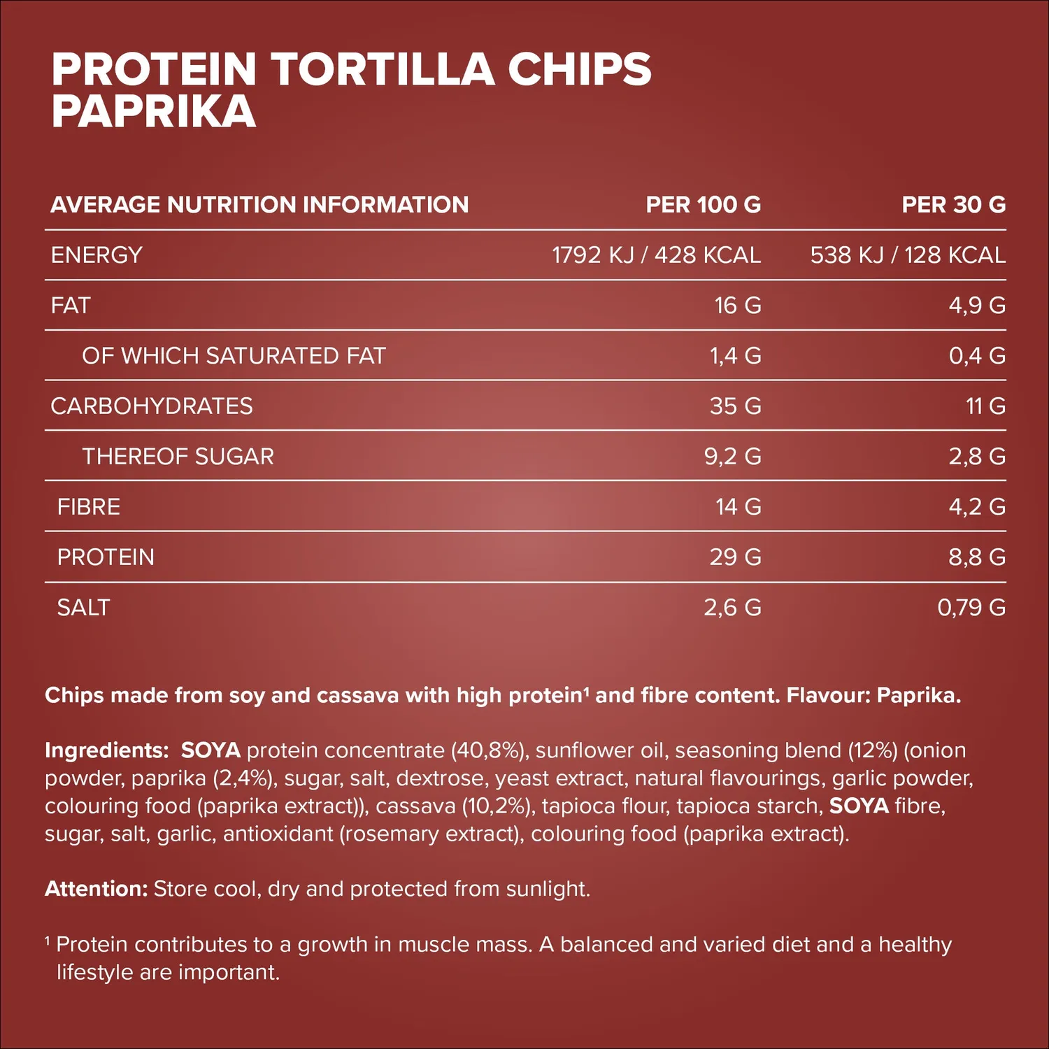 IronMaxx Protein Tortilla Chips 2.0 Paprika 60g vegan