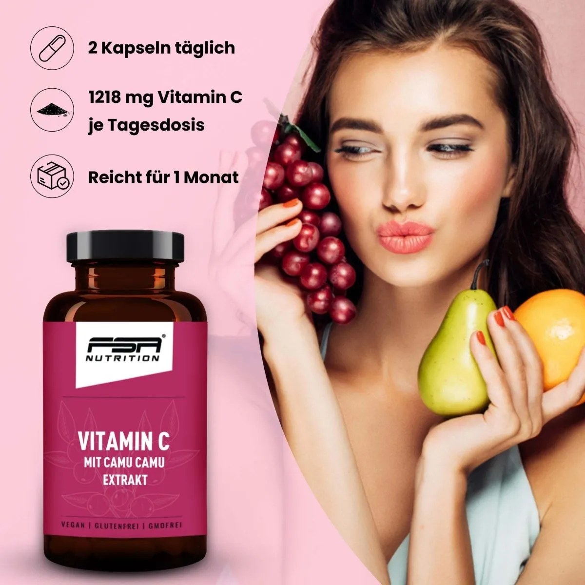FSA Nutrition Vitamin C CamuCamu Kapseln 1218 mg