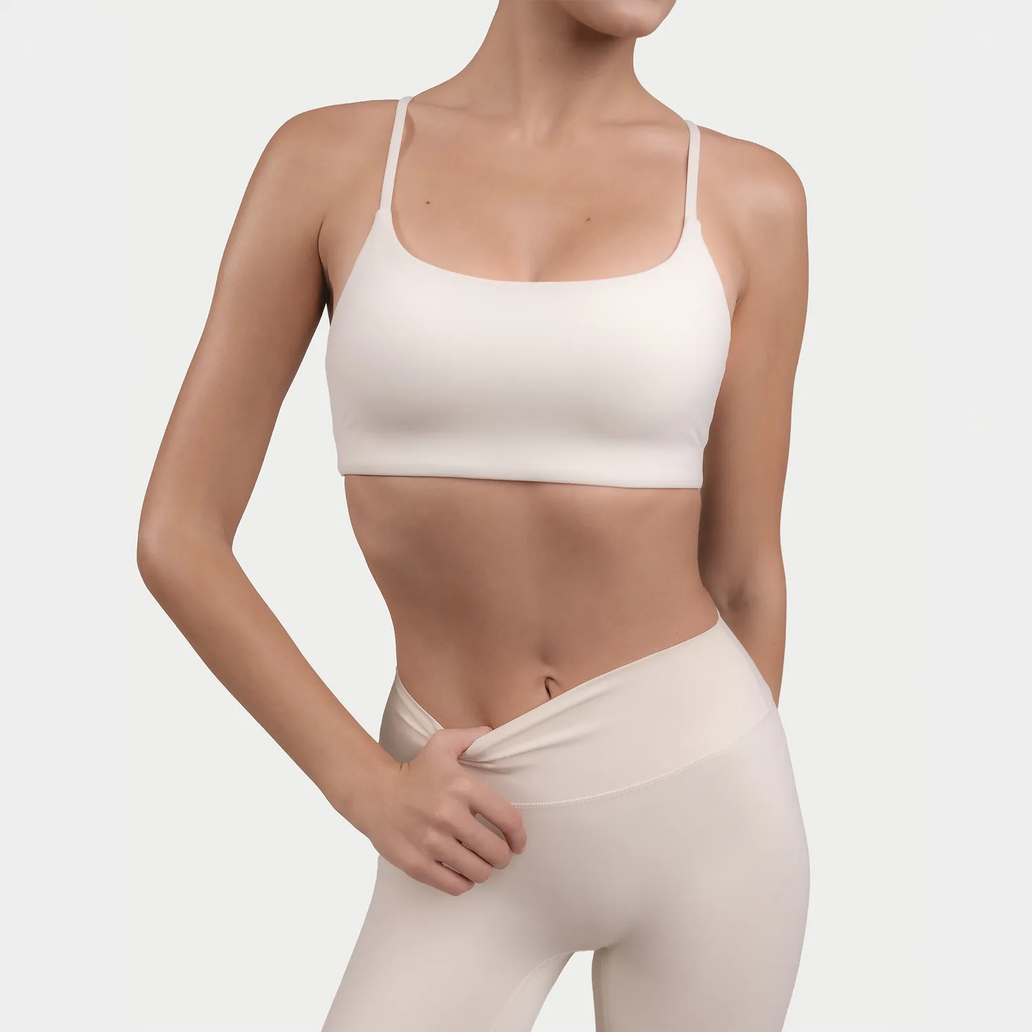 IronMaxx MRIIÀ Soft Active Sports Bra Ivory M