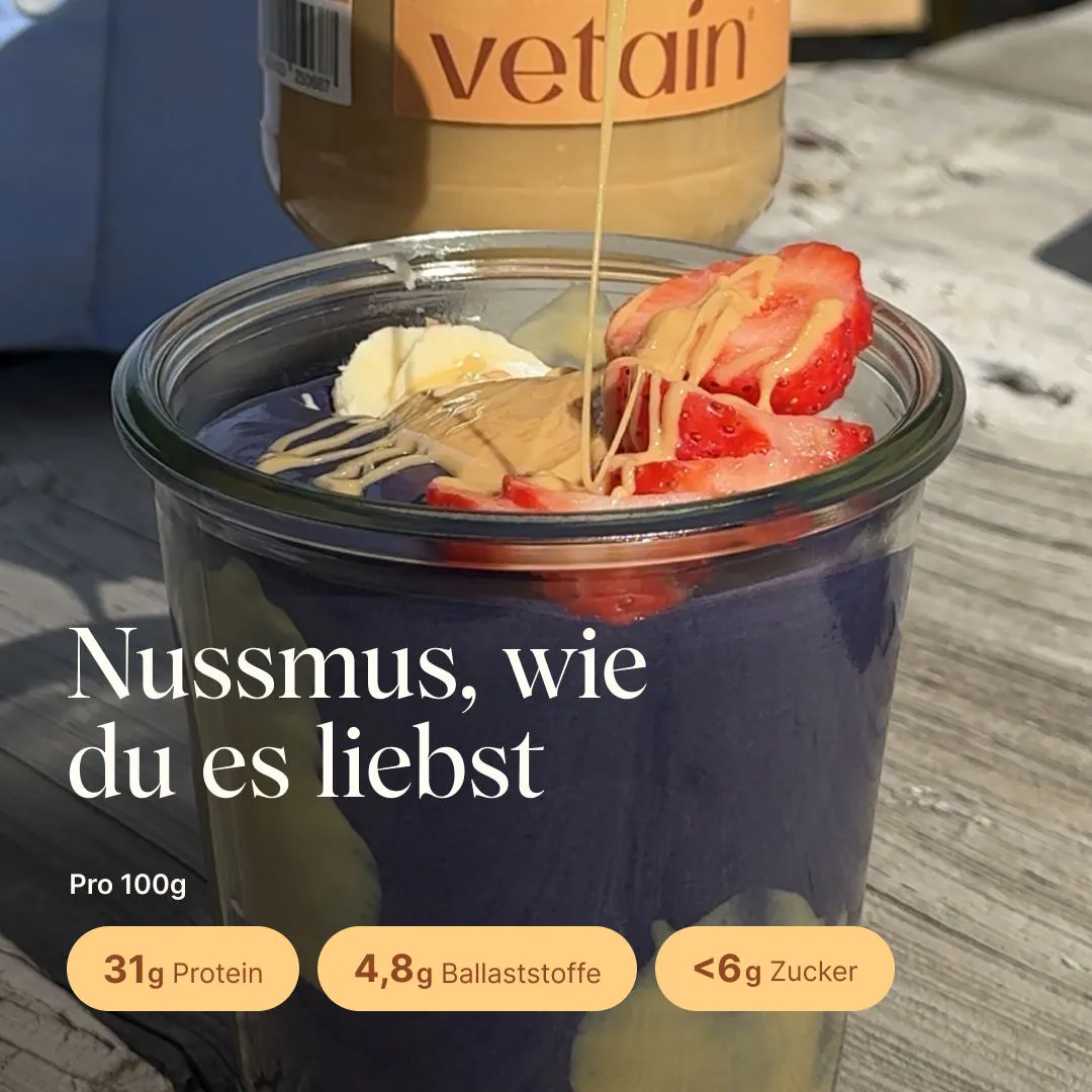 Vetain Bio Erdnussmus cremig 500 g ohne Zucker