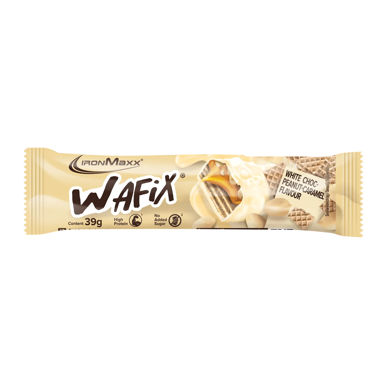 IronMaxx Wafix Proteinriegel 24x39g White Peanut Caramel Low Sugar