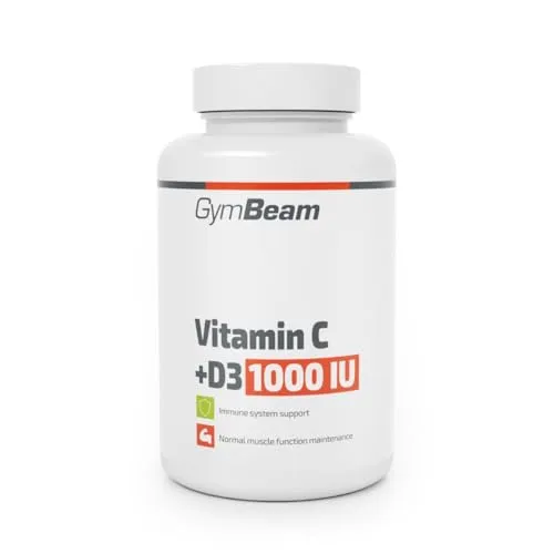 GymBeam Vitamin C + D3 1000 IU Tabletten 90 Tabs