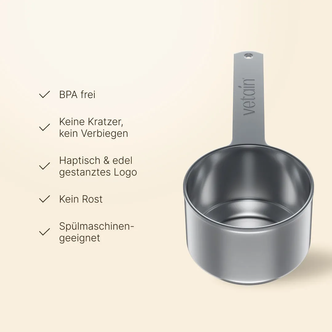 Vetain Edelstahl-Scoop Dosierlöffel mit Logo