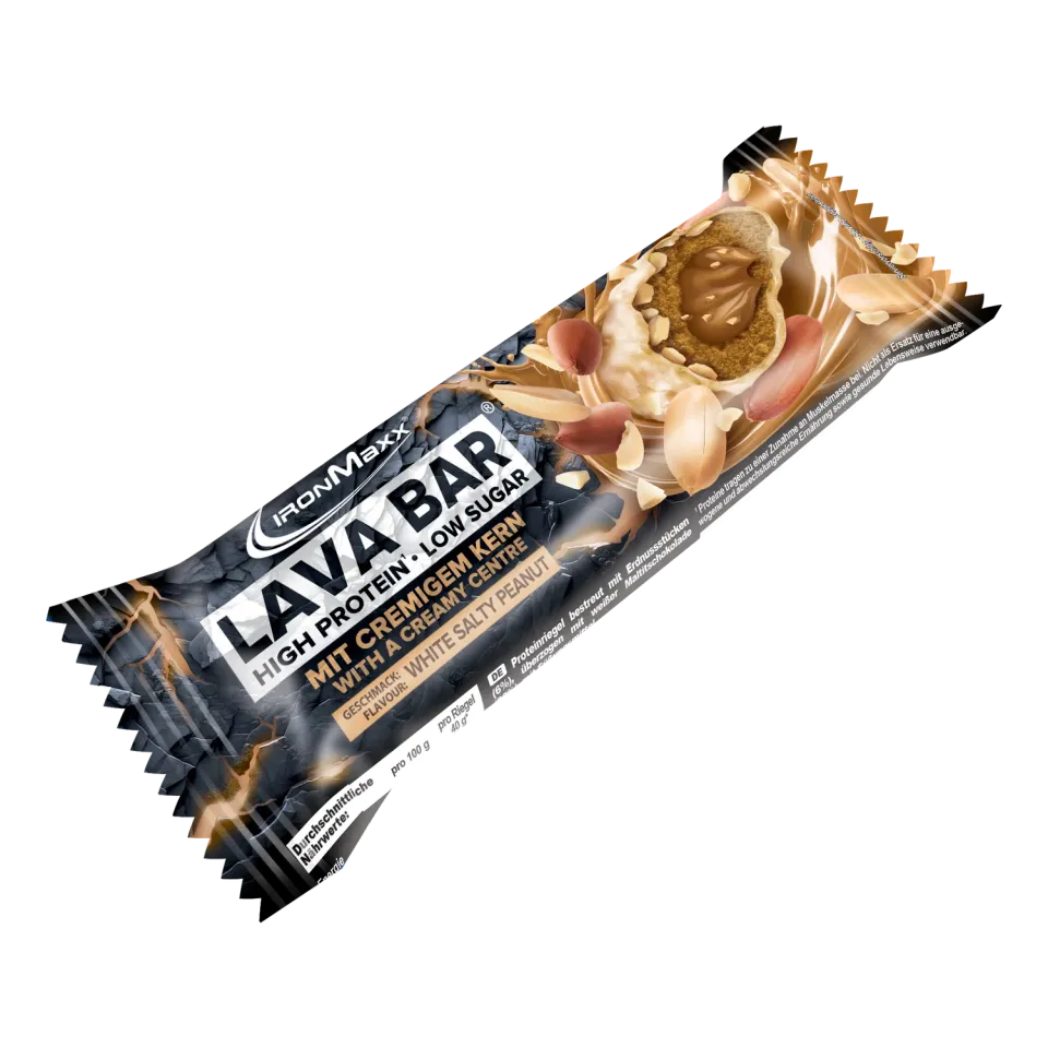 IronMaxx Lava Bar Proteinriegel 40g White Salty Peanut