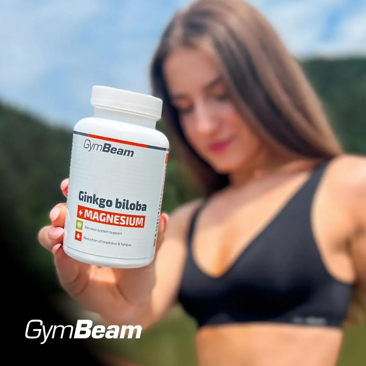 GymBeam Ginkgo Biloba Magnesium Kapseln 90 Stück