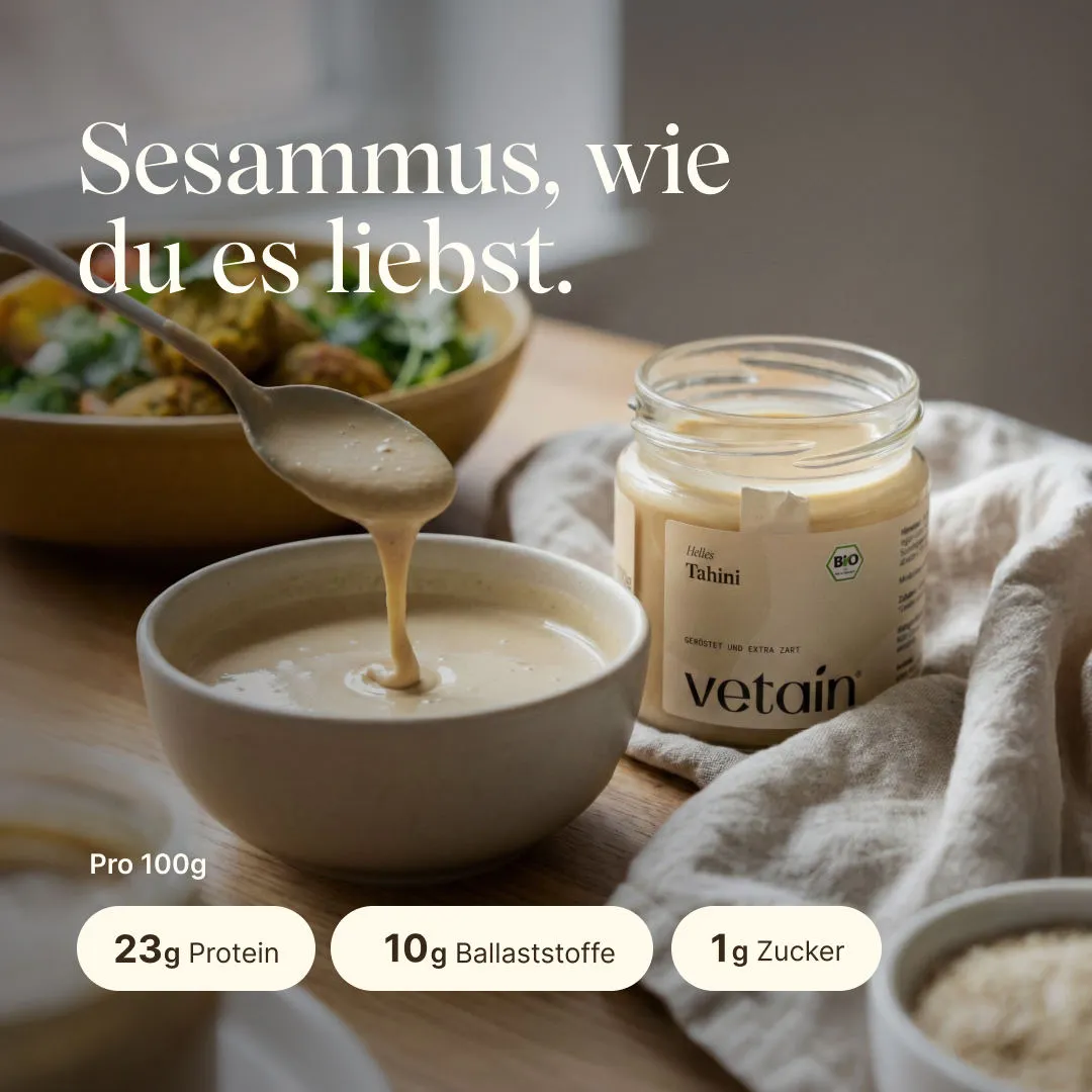 Vetain Bio Tahini hell 200g Sesampaste cremig