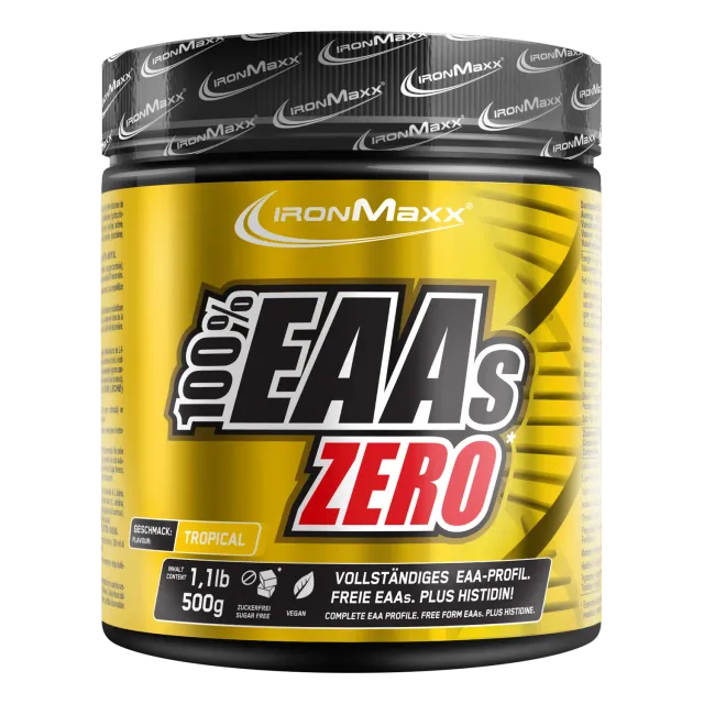 IronMaxx 100% EAAs Zero Pulver 500 g Tropical