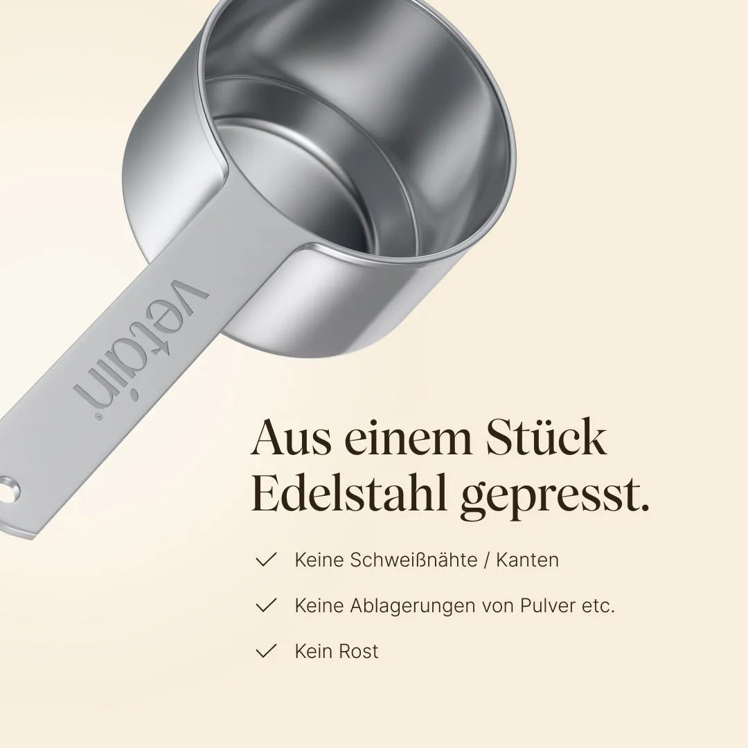 Vetain Edelstahl-Scoop Dosierlöffel mit Logo
