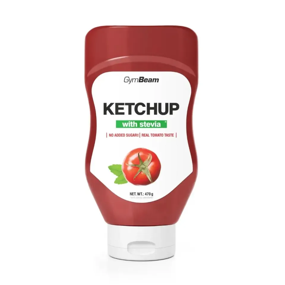 GymBeam Ketchup mit Stevia 470 g kalorienarm zuckerarm