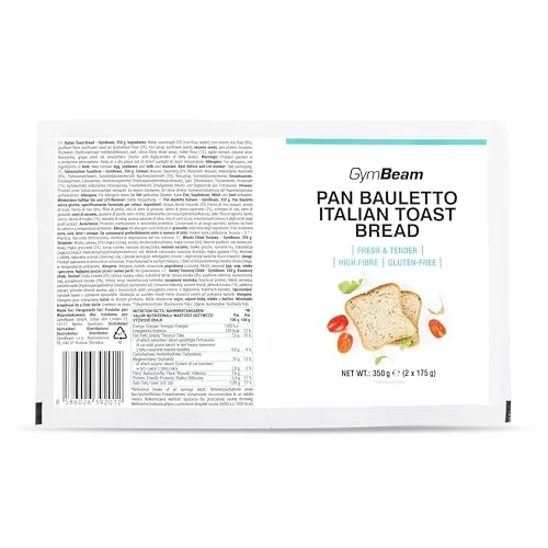 GymBeam Italienisches Toastbrot glutenfrei 350 g ballaststoffreich