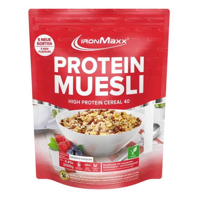 IronMaxx Protein Müsli Cookies & Chocolate 2000g vegan