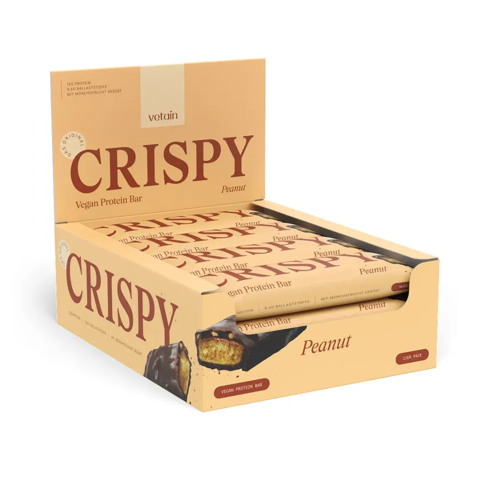 Vetain Crispy Proteinriegel vegan 12er Mixed