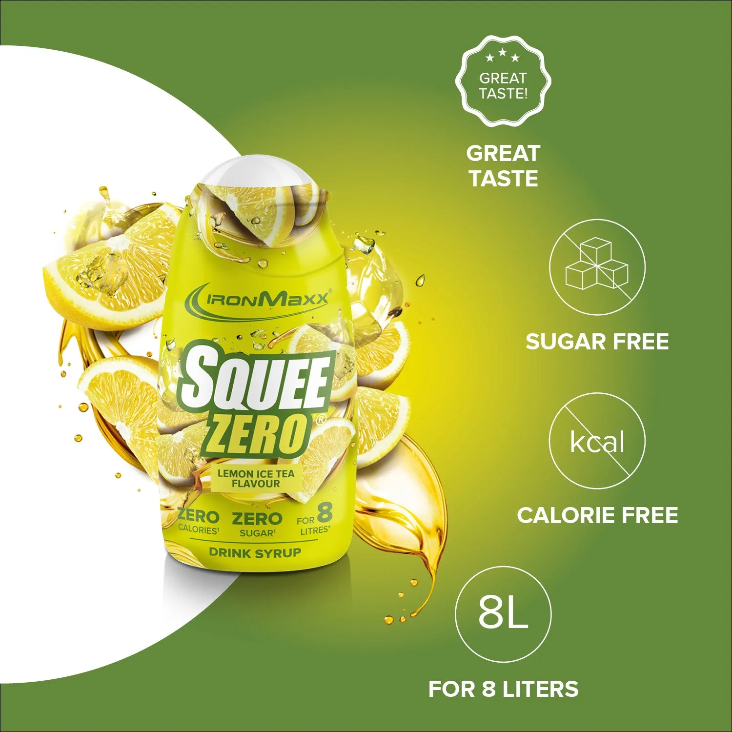 IronMaxx SqueeZero Sirup Lemon Ice Tea 65ml zuckerfrei